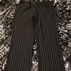 Black, blue and gray striped pants Size M Petite